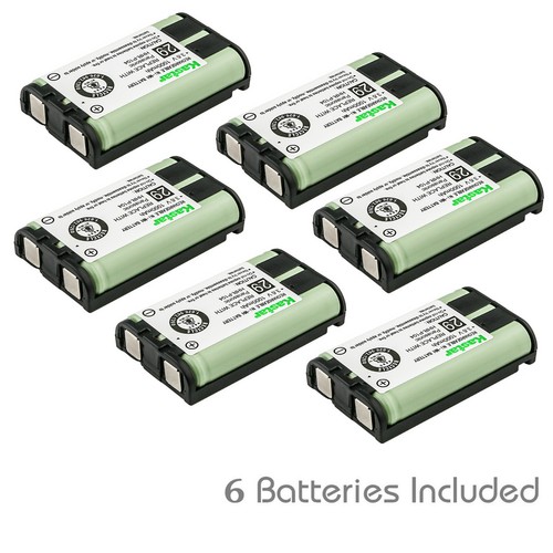 Kastar 6 Cordless Home Phone Battery for Panasonic HHRP104 HHRP104A