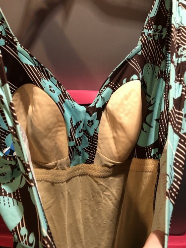 Traje de baño de una pieza con estampado floral marrón y azul Maxine para mujer talla 16 - Imagen 7 de 9