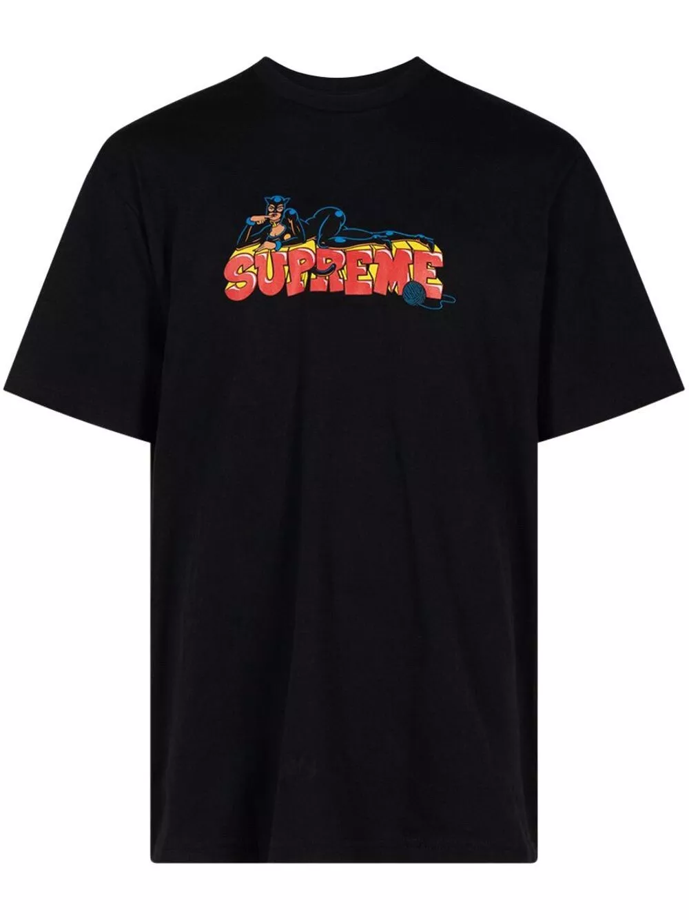 T shirt noir moyen homme FW22 Supreme Catwoman