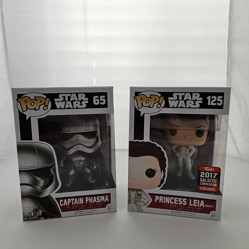 Funko POP! Star Wars Princess Leia Hoth 125 Galactic Convention Captain Phasma 