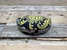 Vera Bradley Hard Large Buroque Sunglass Case Clamshell Yellow/Gray