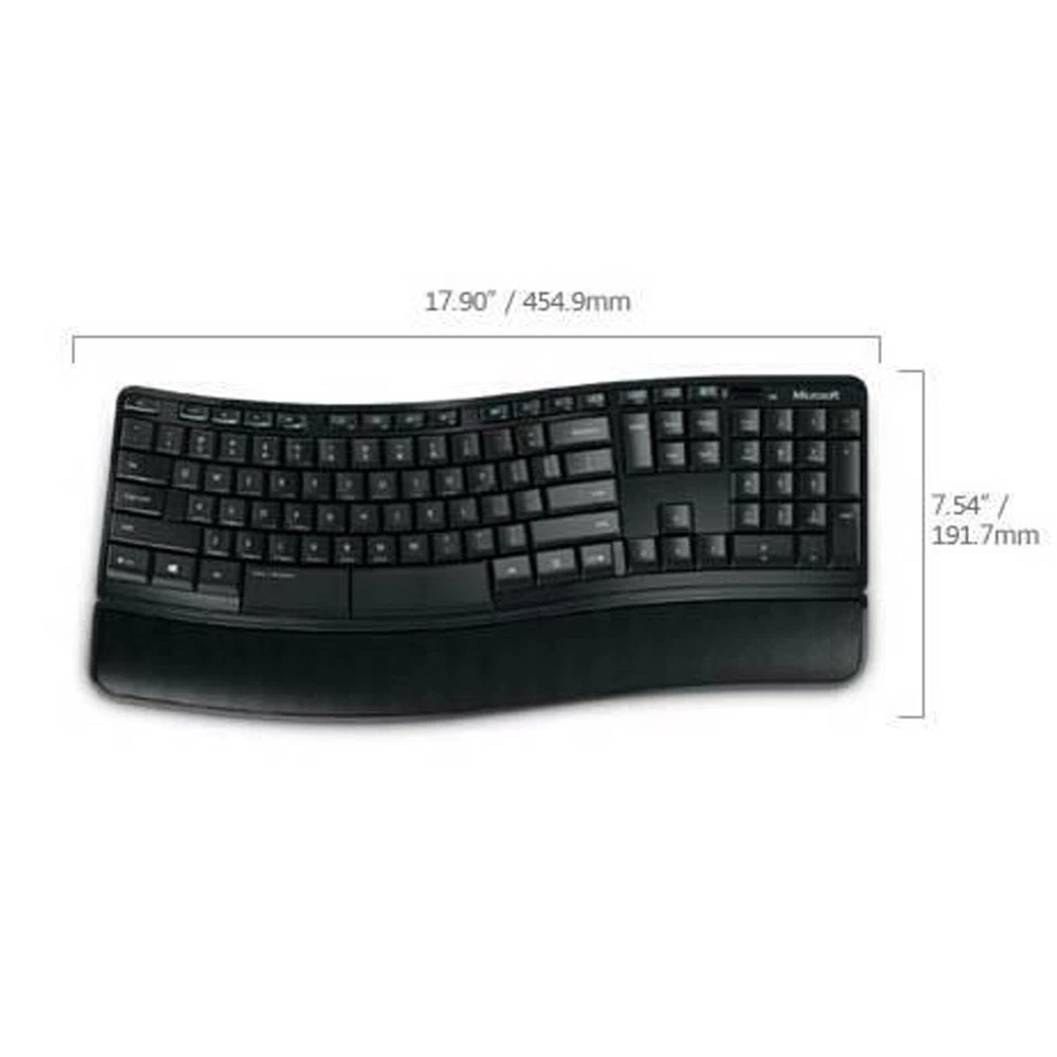 Microsoft Sculpt Comfort Wireless Keyboard- QWERTY Hungarian Layout - V4S-00019 - Image 4 of 4