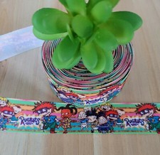 1 Inch 1 YD Rugrats Grosgrain Ribbon Chuckie Angelica Tommy Character Ribbon