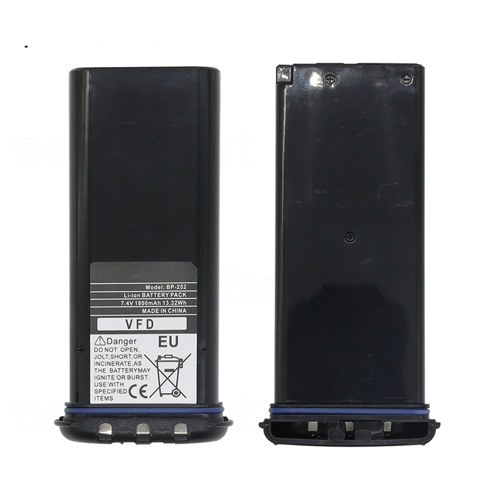 7.4V Li-ion 1800mAh Battery for ICOM M2A M21 M31 M32 BP-224 BP-224H BP-252
