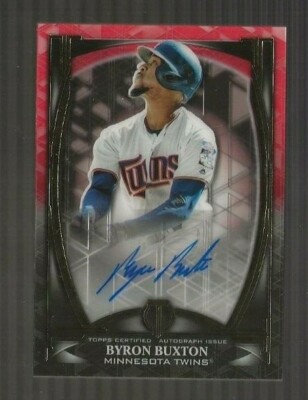 Byron Buxton 2019 Topps Tribute Auto Serial #d 3/10 Minnesota Twins 
