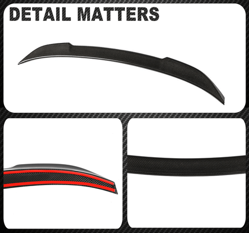 Spoiler posteriore in carbonio ala posteriore spoiler labbro adatto per BMW G20 330i G80 M3 18-24 - Foto 12 di 12