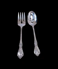 Oneida Distinction Deluxe HH~Serving Fork & Spoon Stainless 