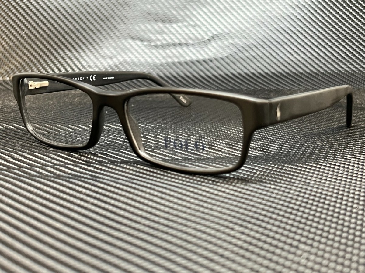 Ralph Lauren Polo PH2065 5284 Matte Black Rectangle Men's 54 mm