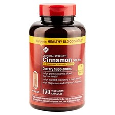 Members Mark Clinical Strength Cinnamon Dietary Supplement, 500mg 170 Count 