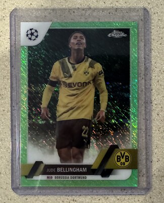 JUDE BELLINGHAM 2022-23 Topps Chrome UEFA GREEN SHIMMER