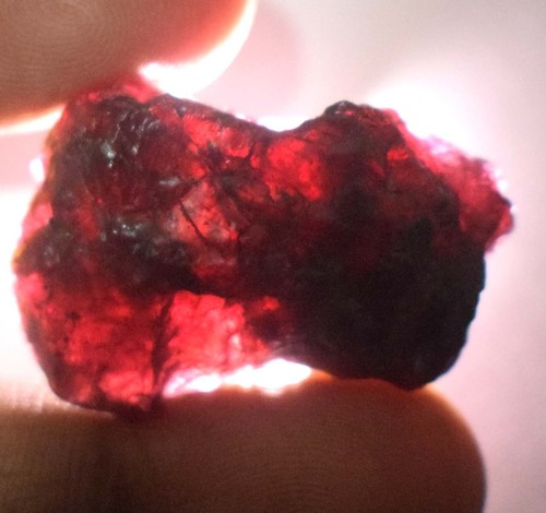 Pietra Preziosa Naturale Rosso Marrone Birmania Painite 93,35 Carati Grezza Certificata E7402 - Foto 5 di 6