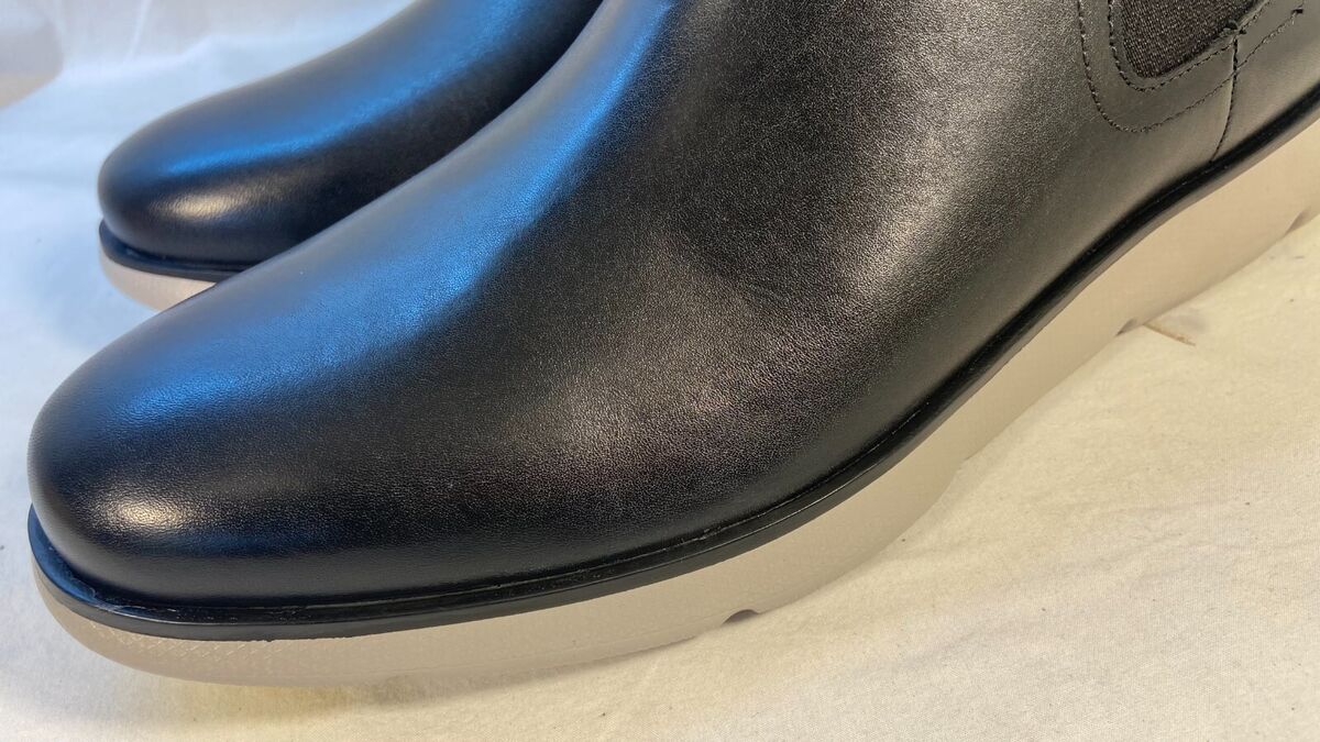 COLE HAAN Men's ZERØGRAND OMNI Black Leather WP Chelsea COLE HAAN Men's ZERØGRAND OMNI Black Leather WP Chelsea