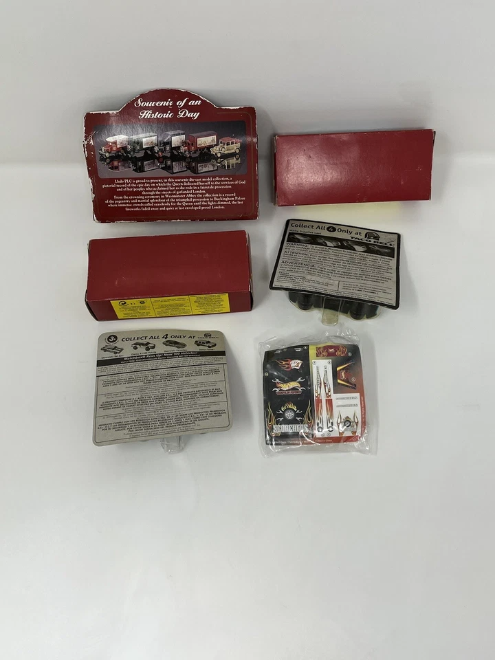 VINTAGE LLEDO DAYS GONE - QUEEN ELIZABETH 40TH ANN CORONATION 1926 Set Of 6 Cars - Image 2 of 4