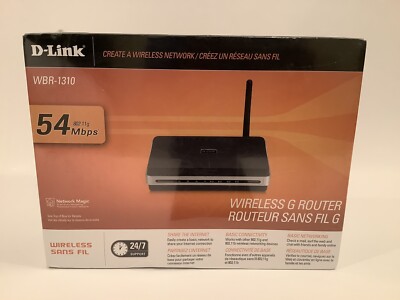 D-LINK WBR-1310 54 Mbps 4-PORT 10/100 WIRELESS G ROUTER - NEW & SEALED -
