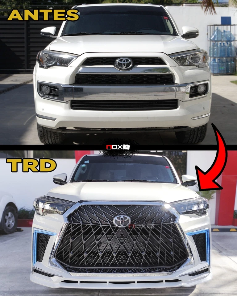 FOR TOYOTA 4RUNNER 2010-2013 LEXUS STYLE BODY KIT FACELIFT BUMPER FASCIA CONVERS Foto 4 de 4