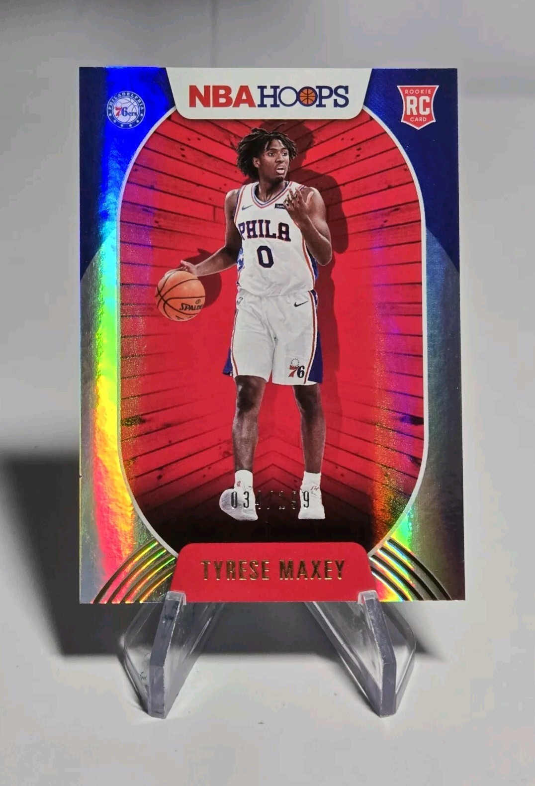2020-21 Panini NBA Hoops - Silver #207 Tyrese Maxey /199 (RC)