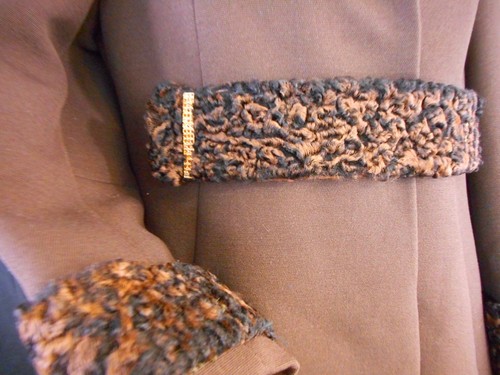 40's Vintage Coat Brown YouthCraft Long Union Made Size apx Med Lge Needs TLC - Picture 3 of 12