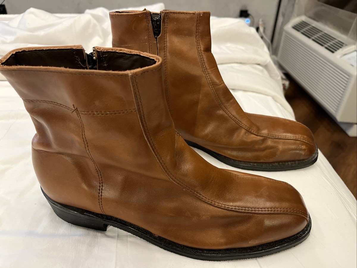 VTG Brown Leather Boots - Men display picture 2