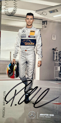AUTOGRAPH CARD GOOIX AMG MERCEDES C COUPE DTM 2014 PASCAL WEHRLEIN WITH SIGNATURE