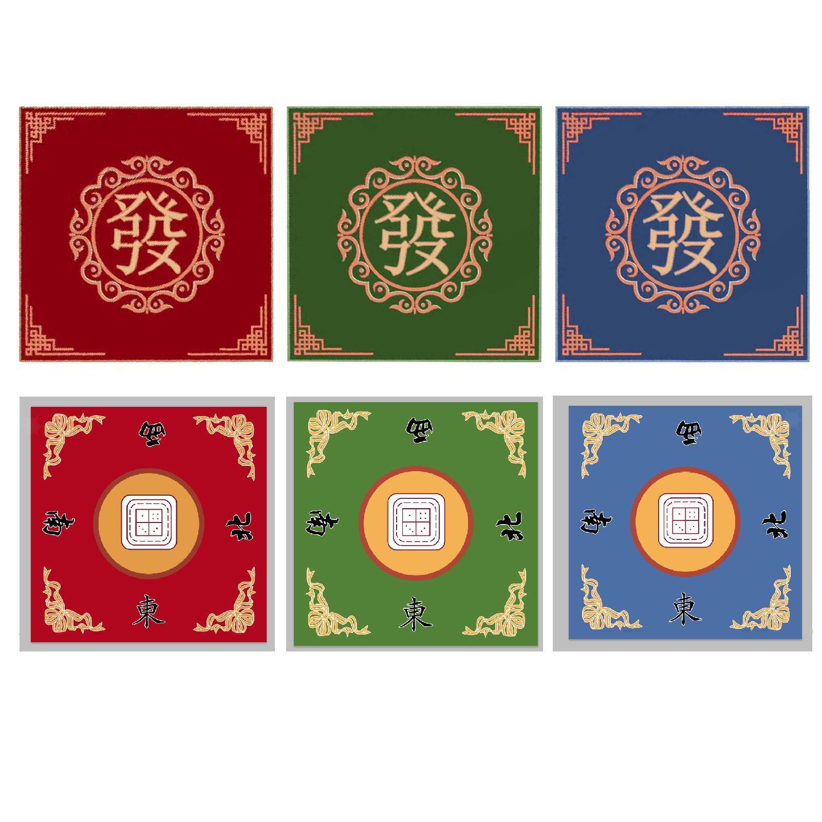 Mahjong Table Mat Velvet Mahjong Game Table Cover for Card Game Home