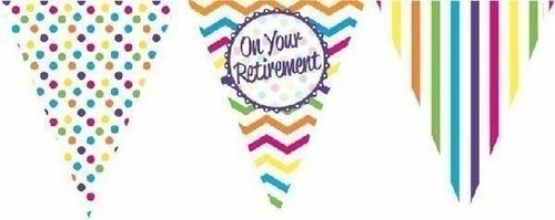 Retirement Party Decorations Banner Flag Buntings Greeting Cards Balloons - Picture 6 of 8