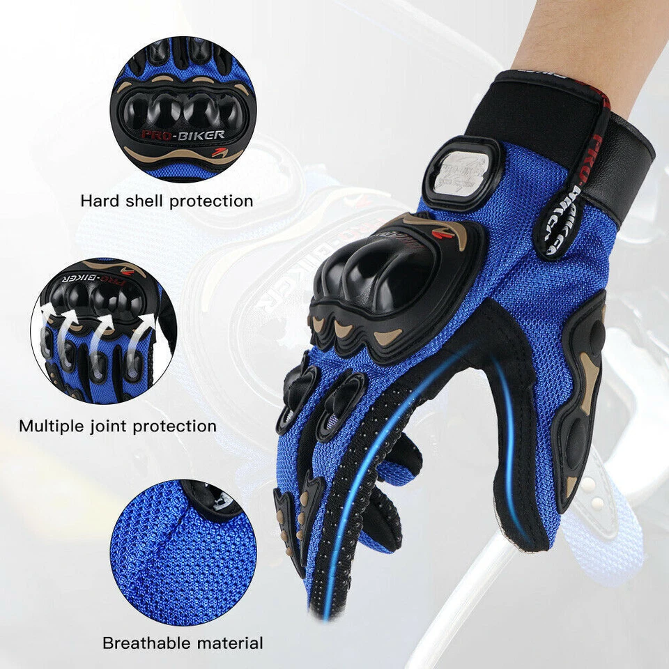 Guantes de dedo completo para motocross carreras bicicleta ciclismo ciclismo para hombres mujeres Foto 3 de 4