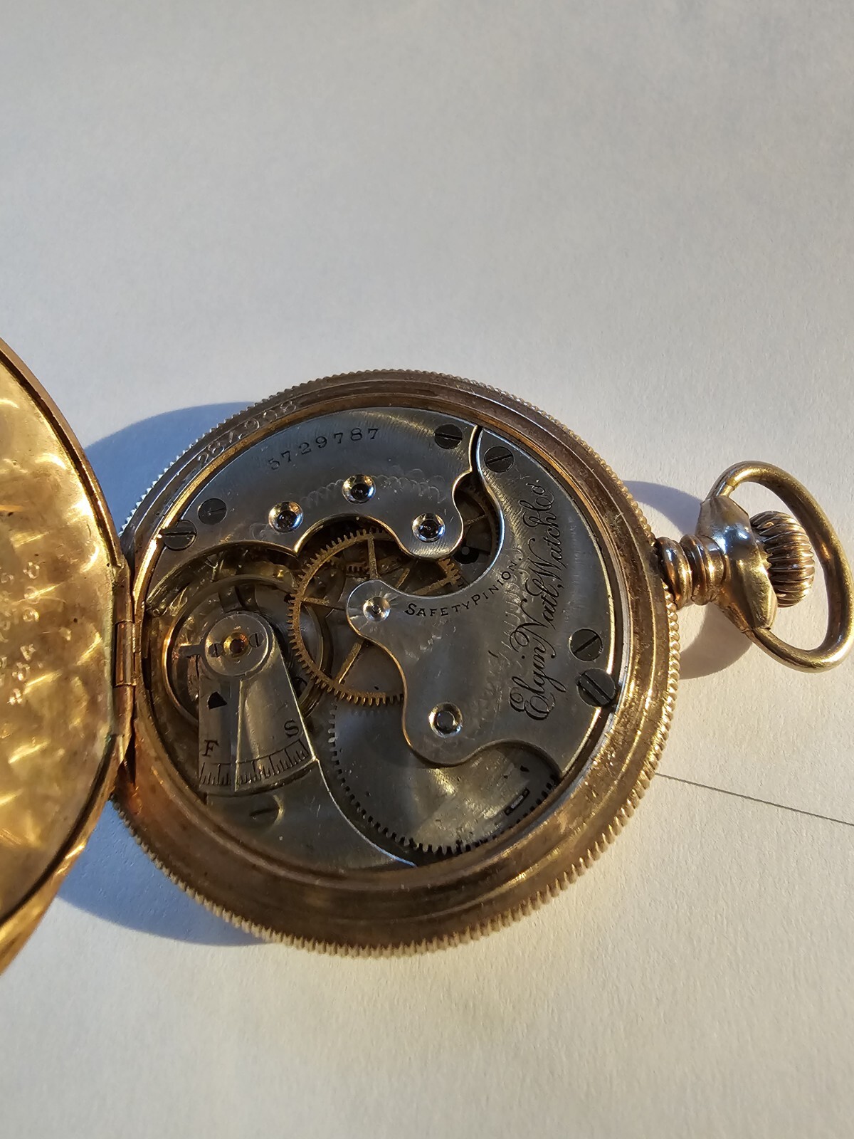 Vintage Elgin Goldtone Pocket Watch Not Working eBay