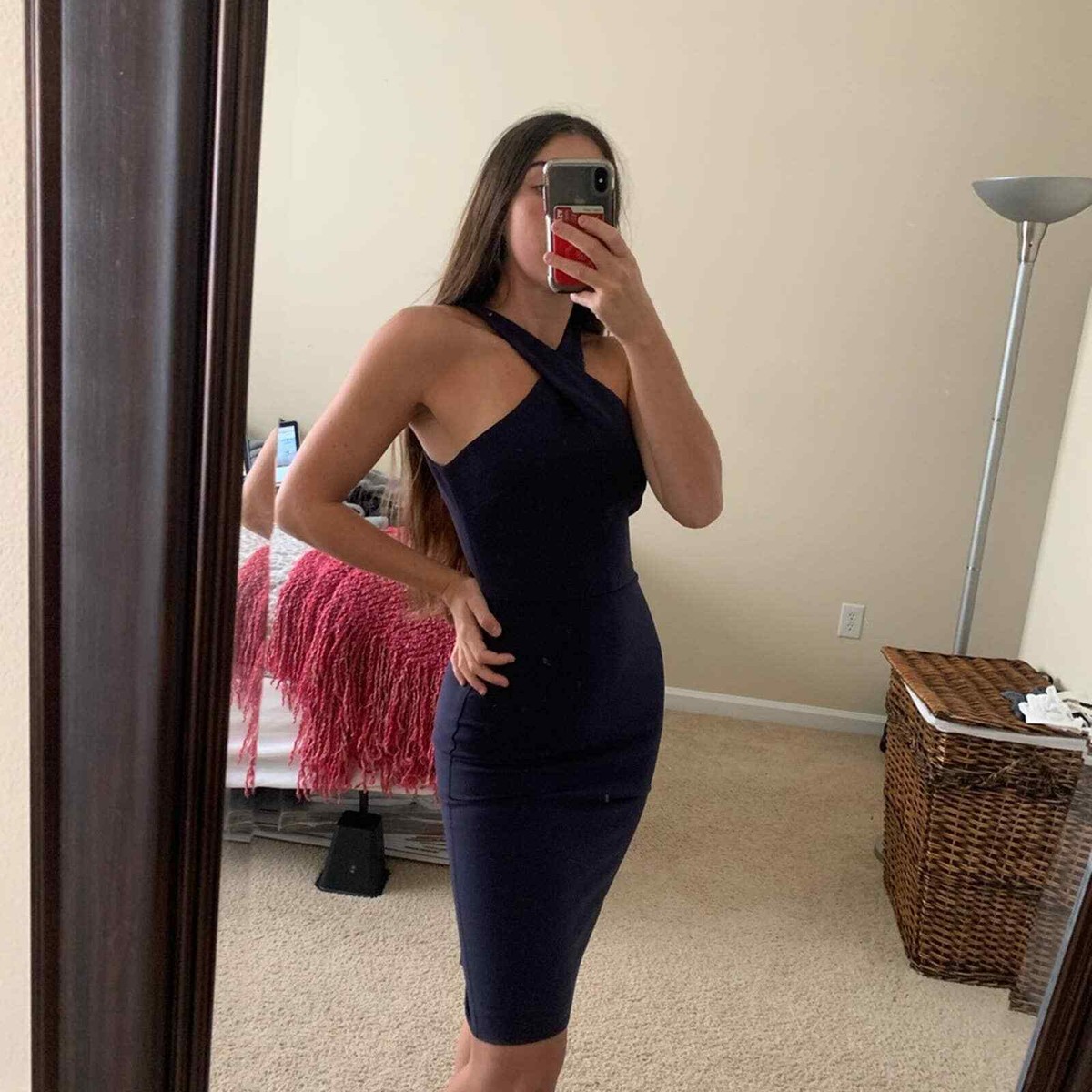 keyhole halter neck dress Sexy Keyhole Halter Mini Sky Blue Sequins Homecoming Dress main image 0