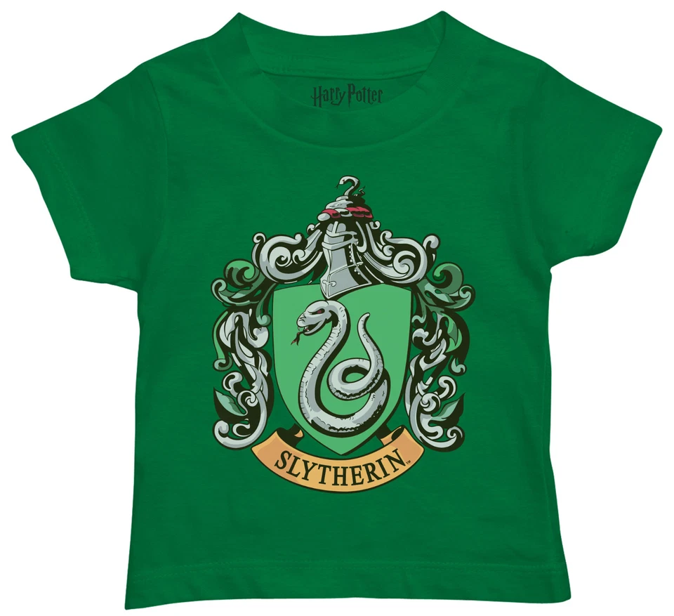 MAD ENGINE Harry Potter Slytherin Crest Toddler Boys Green T-shirt New