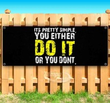 MOTIVATIONAL FITNESS MESSAGE Advertising Vinyl Banner Flag Sign Many Sizes GYM