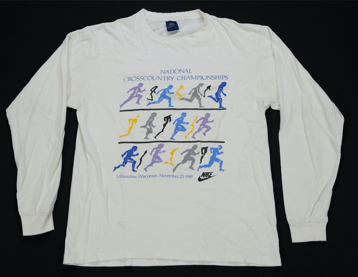 Rare VTG NIKE Cross Country Championships 1985 Spell Out