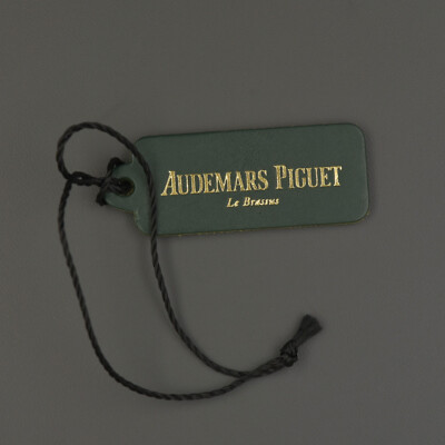 AUDEMARS PIGUET Hangtag vintage AP Swiss Tag Jules Royal Oak Millenary LEATHER