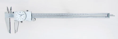 Mitutoyo 505-748 - 12" Dial Calipers .1/Rev .001 Grads Carbide OD/ID