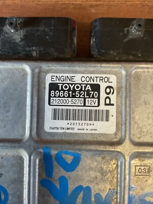 2010 Toyota Yaris 1.5L ECU PCM 89661-52L70 | eBay
