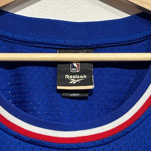 Vtg Reebok Darryl Dawkins Philadelphia 76ers Blue HWC Swingman Jersey Large L - Imagen 3 de 6