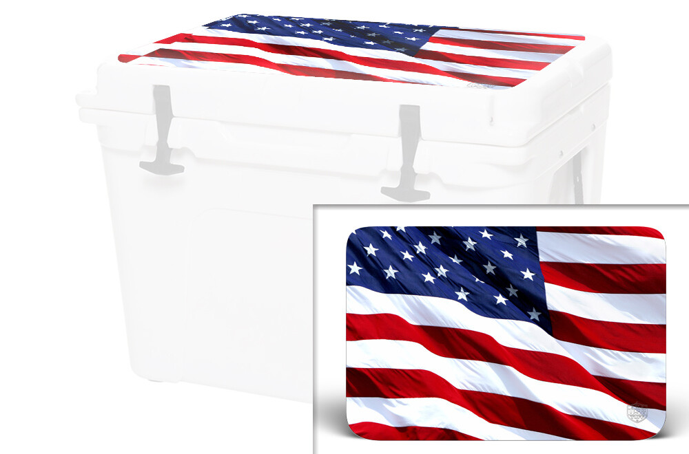 Wrap Fits Yeti Tundra 65 | Decal Skin Lid - Usa Stars Color