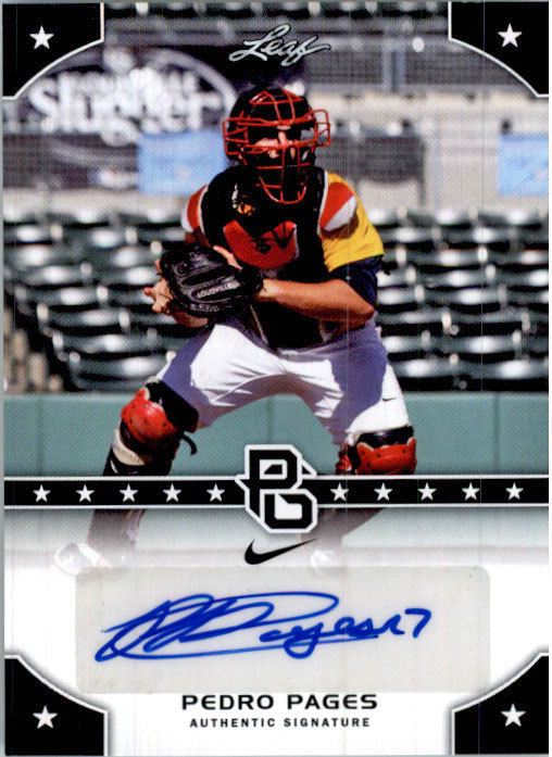 PEDRO PAGES 2015 Leaf *PERFECT GAME* Baseball Certified AUTOGRAPH