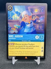 Lorcana Mrs. Judson - Housekeeper 153/204 Rare COLD FOIL Rise of the Floodborn