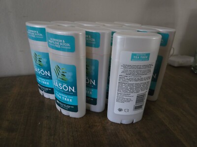 (11 pcs) Jason Deodorant Stick Tea Tree 2.5 oz (Pack of 11) Factory Sealed