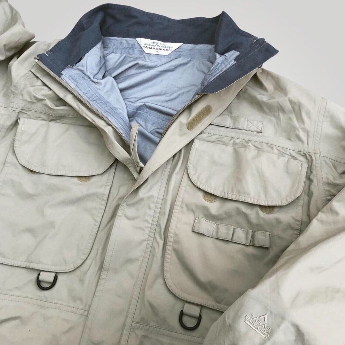 Taras Boulba wader Jacket Vintage Japanese fishing tactical beige  