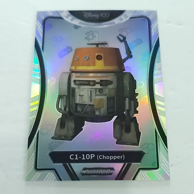C1-10P Chopper 2023 Kakawow Phantom Disney 100 Star Wars Silver Holo #PS-I-45