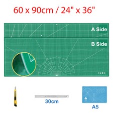A1 Green Self Healing Double Sided Durable PVC Cutting Mat 24" x 36" 60x90cm 