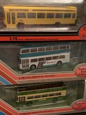 Image of 3 X EFE BUS MODELS: 18609 20437 17202 BRISTOL VRIII LEYLAND VILLAGE OPEN TOP...