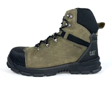 Caterpillar Accomplice X Waterproof Steel Toe Work Boots Olive P91330 Men's 13