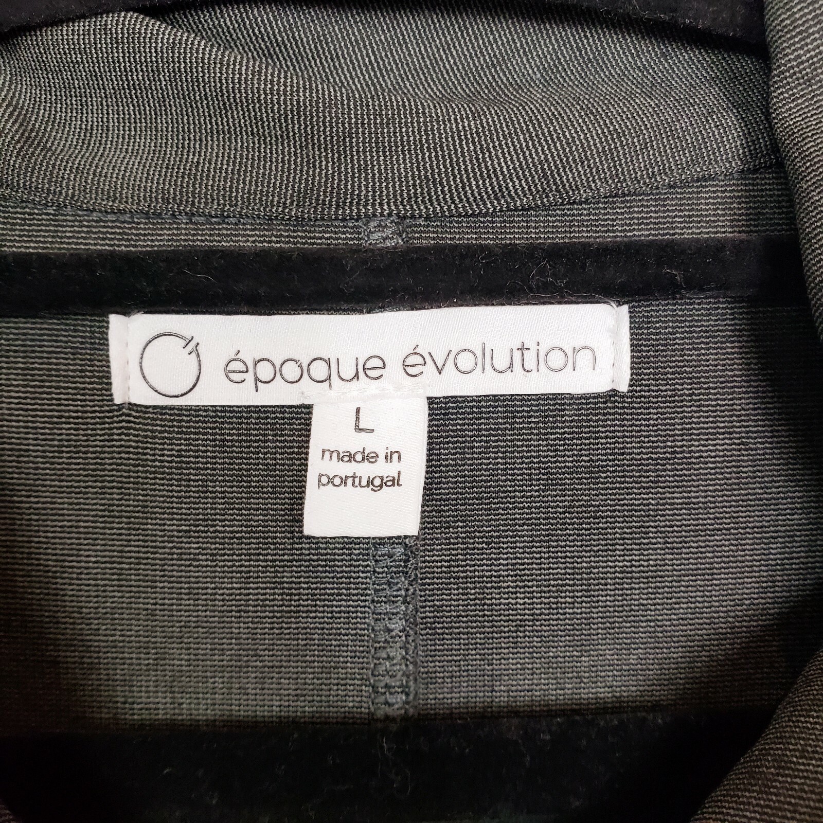 Epoque Evolution Grey Half Zip Pullover Size Large - image 4