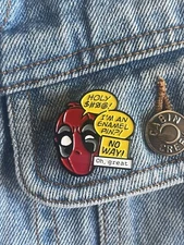 Marvel Comics Deadpool And Wolverine - Funny Enamel Pin / Badge / Brooch