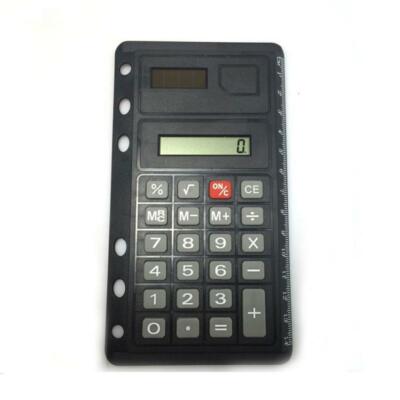 Solar Power Calculator 8 Digital Ultra thin Ruler Function R9F0 N5H6 HOT P2X5