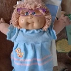 New ListingCabbage Patch Kids Xavier Roberts Signed Baby Doll Blonde Curly Hair