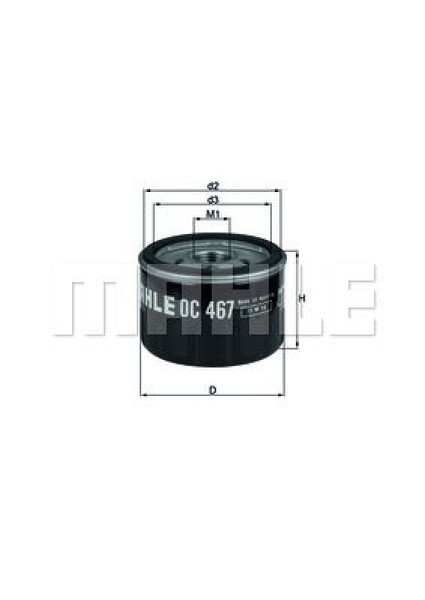 Mahle ÖLfilter Oelfilter Oil Filter Oc 467-image