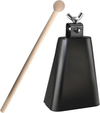 Steel Cowbell with Stick, Noise Makers Hand M...